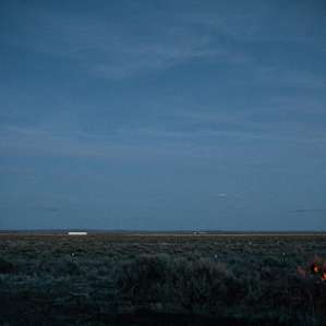 Dusk at camp.