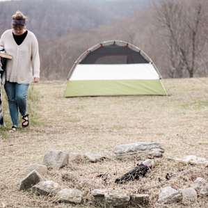tent people lodging