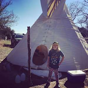 Tipi In The Orchard