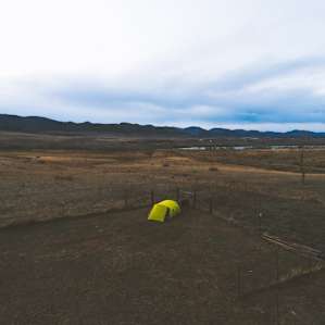 Birds eye view of the camping spot!