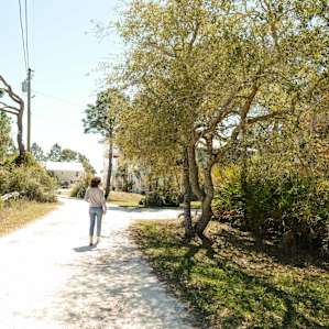 Walking up to the beach!
