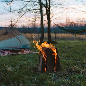 When the only thing you can hear is the sound of the wind and the crackle of the fire, you know you're in a good place.