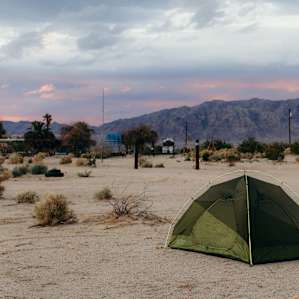 tent mountain desert