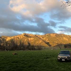 Sunset from camp.