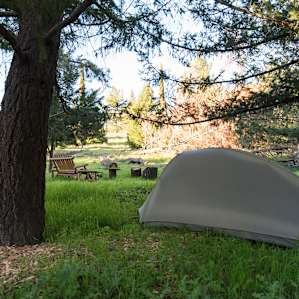 Plenty of room for a tent of any size.