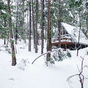 Outside view during the snowstorm.