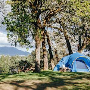 tent picnic table lodging