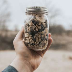 Some organic trail mix made at the farm store!