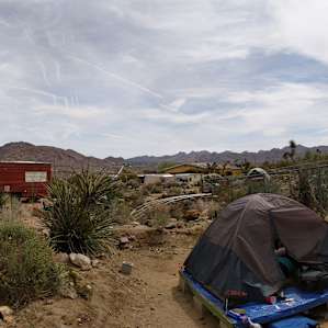 A panoramic capture of our campsite - beautiful place!