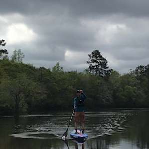 SUP'ing on the Satilla from the private beach
