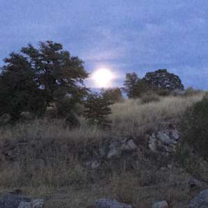 Horrible photo, but I forgot to take more. This was the supermoon rising over the campground. The sunrises were just ad stunning.