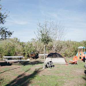 a sheltered area for your tent