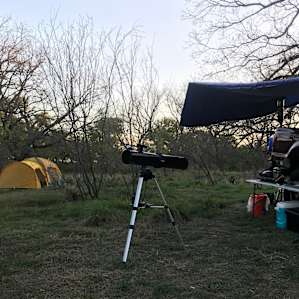 getting ready for some star watching with kamp kitchen on the right