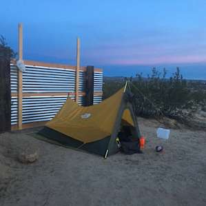 The post helped with shielding the heavy winds we experienced the night we stayed here! Ooo, and sunsets were great.