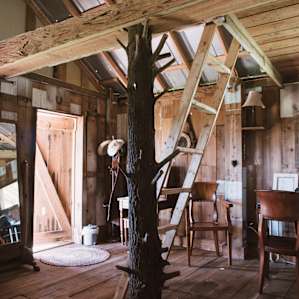 Interior, looking at the front door.