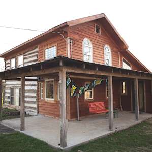 This beautiful cabin is a perfect getaway