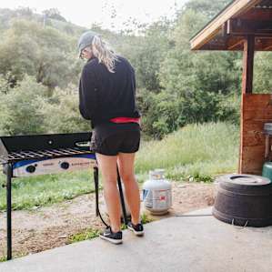 outdoor community kitchen