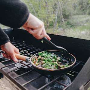 cooking food