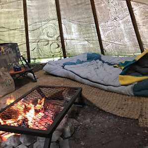 Lots of room inside (we brought the grill)