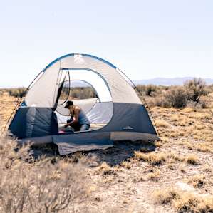 tent people desert