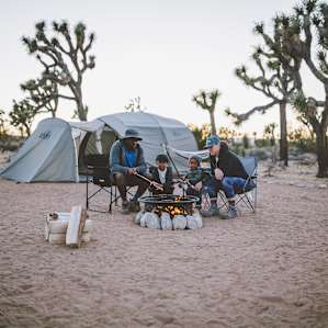 As the sun started to set we had some family time around the fire pit.
