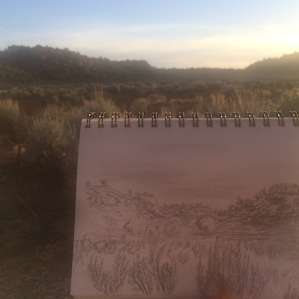 Sunset view from Josey Wales porch.