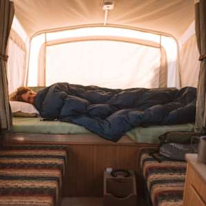 We slept like babies! The camper is surprisingly spacious.