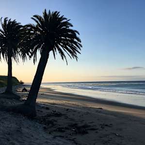 Eastern facing beach at sunrise