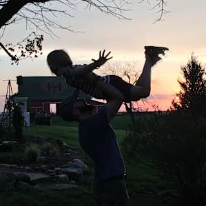 Practicing dance move from Dirty Dancing :-)