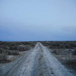 A long stretch of road takes you to this campsite.