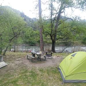 I camped out there for 4 nights with no issue and slept like a baby. The place is affordable, organized, and right next to the Merced River. It's only 20 minutes from the Yosemite National Park. There is a bubbly host if you need to check in.