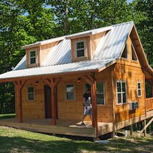 Beautiful cabin we stayed at for the night