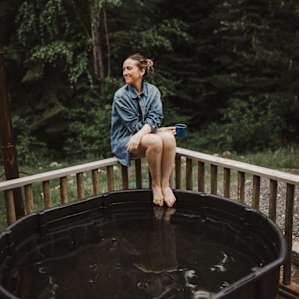 Wood-fired jacuzzi, yes please!