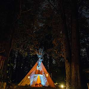 The Tipi at night...... :)