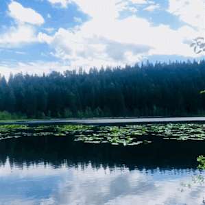 Jewel Lake, about a mile from the cabin