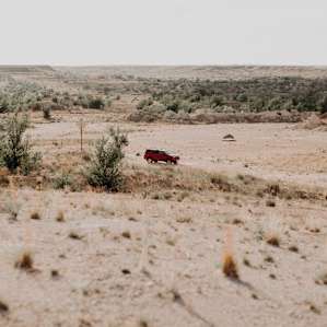 There were no designated camping spots, we originally set up camp here but then decided to move to higher ground to see the view of the plains better.