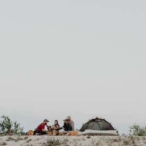 There is no where better to bound with friends than in nature.