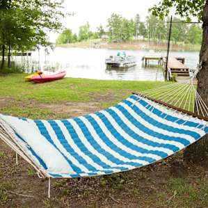 Hammock with a waterfront view? Yes, please!