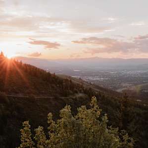 mountain sun