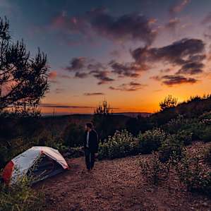 tent people lodging