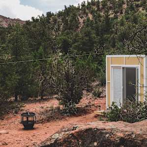 Outside the cabin