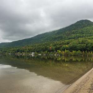 Shore of Lake Dunmore in Branbury State Park.