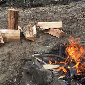 They built our campfire.
