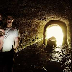 Daddy & kiddo equally enjoyed a canoe trip into the cave!
