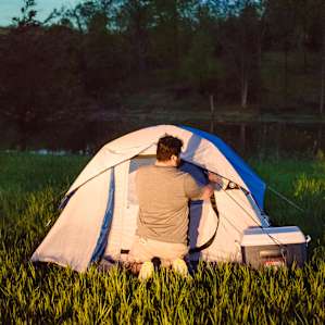 tent forest people