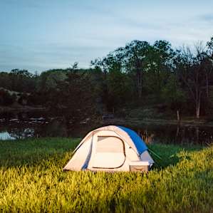 tent forest lodging
