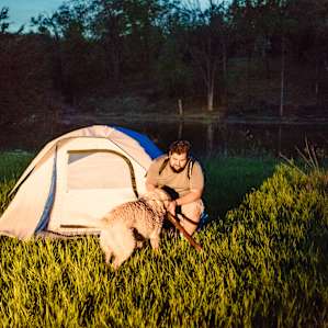 tent forest people