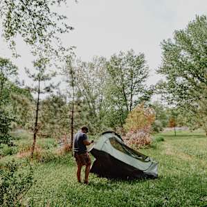 tent forest people