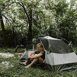tent forest people