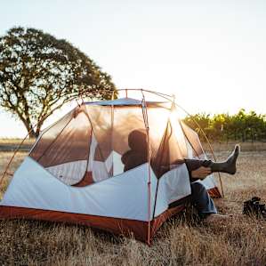 tent people lodging